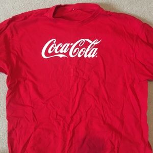 red coca-cola t-shirt